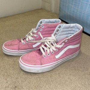 Pink high top Vans